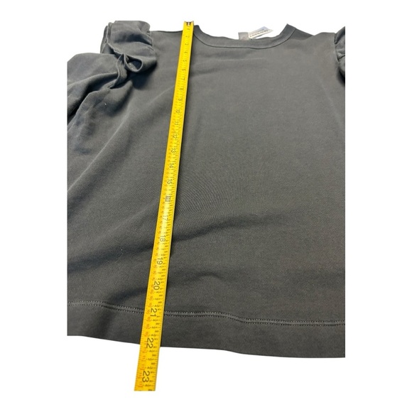 Old Navy Gray Ruffled Sweatshirt Size M New - Picture 7 of 8